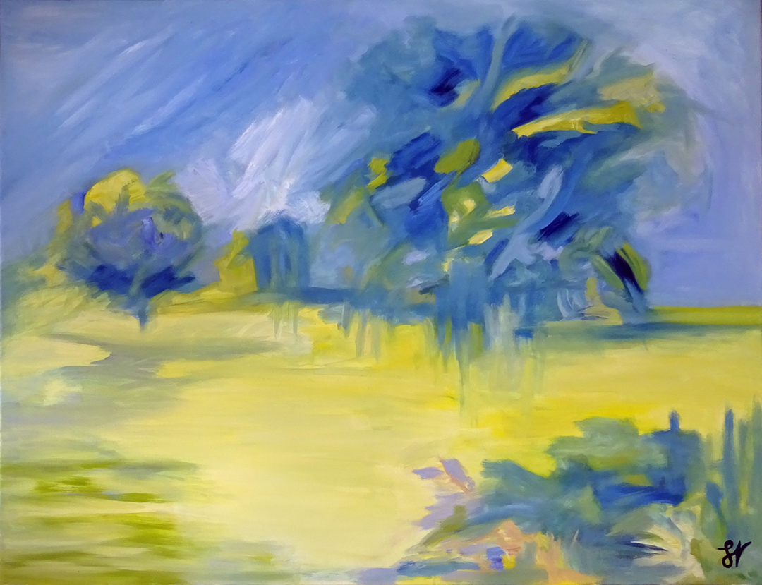 Les chênes verts, 89 x 116 cm