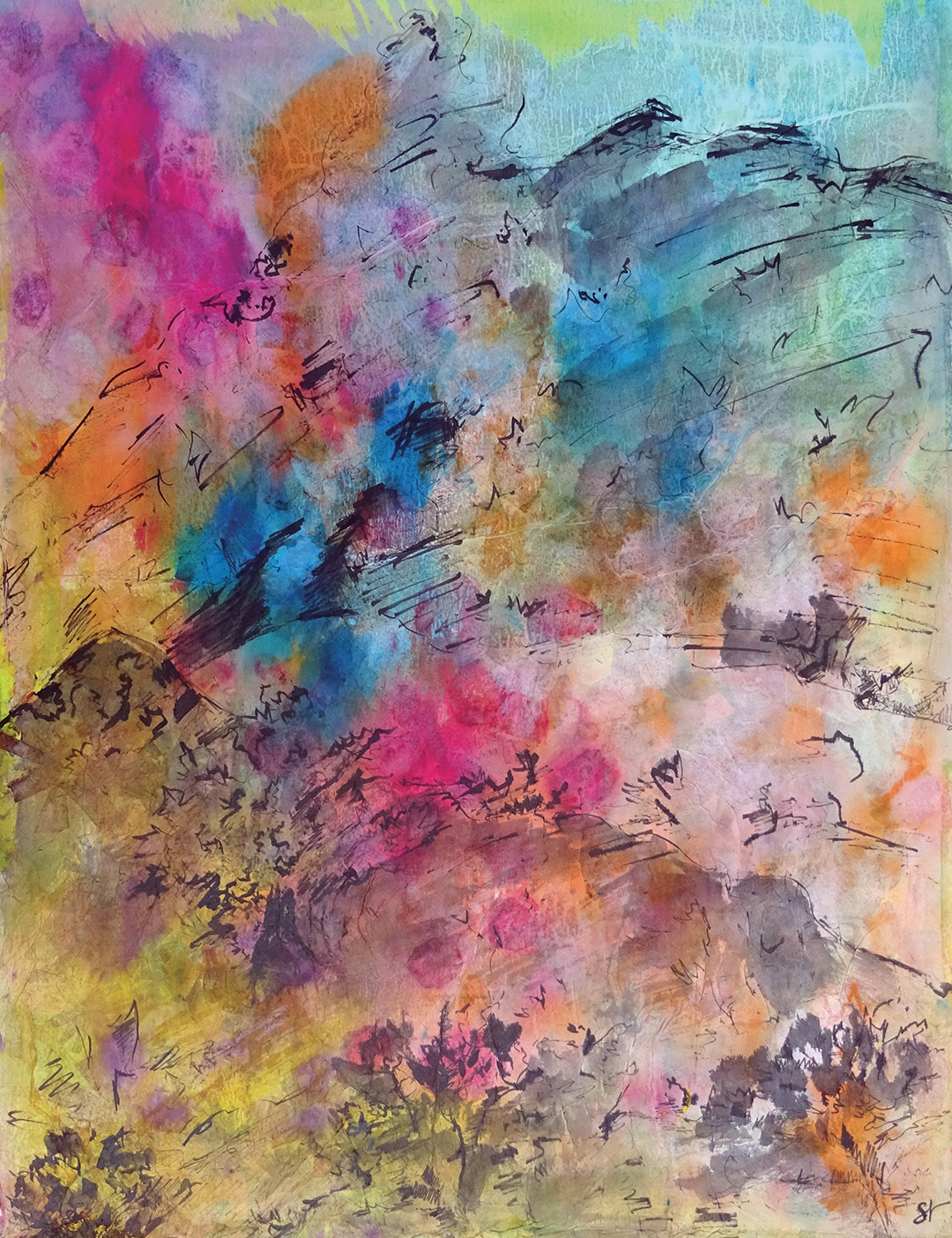 SandraVigouroux - Respiration, 50 x 65 cm, 2019