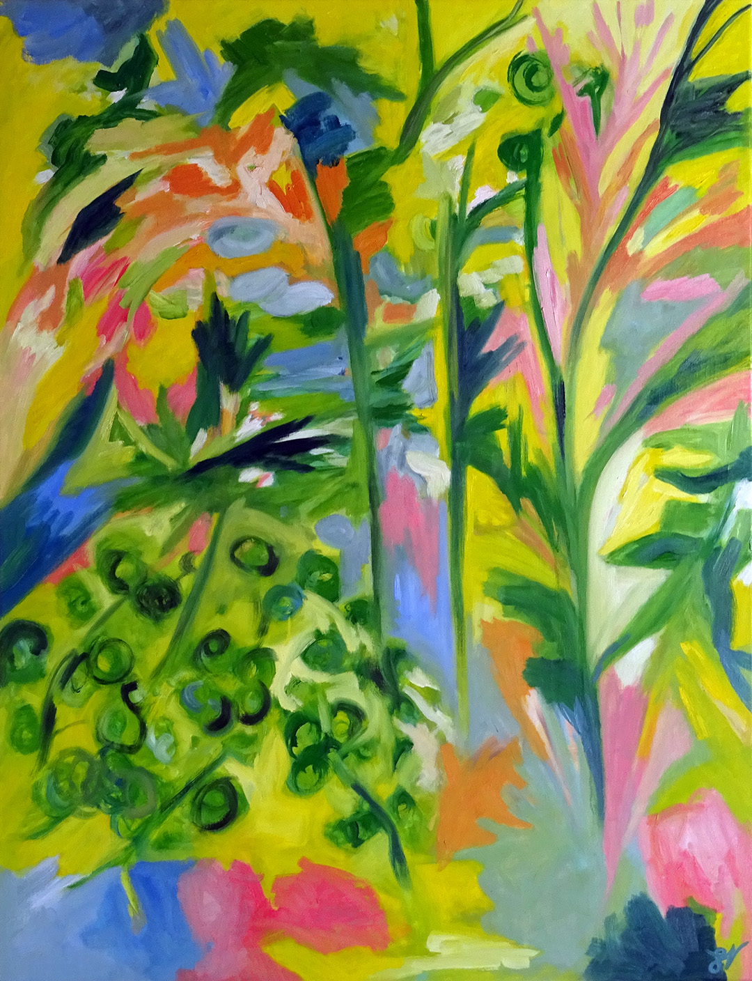 SandraVigouroux-Victoire, Peinture à l'huile sur toile, 116 x 89 cm, 2020