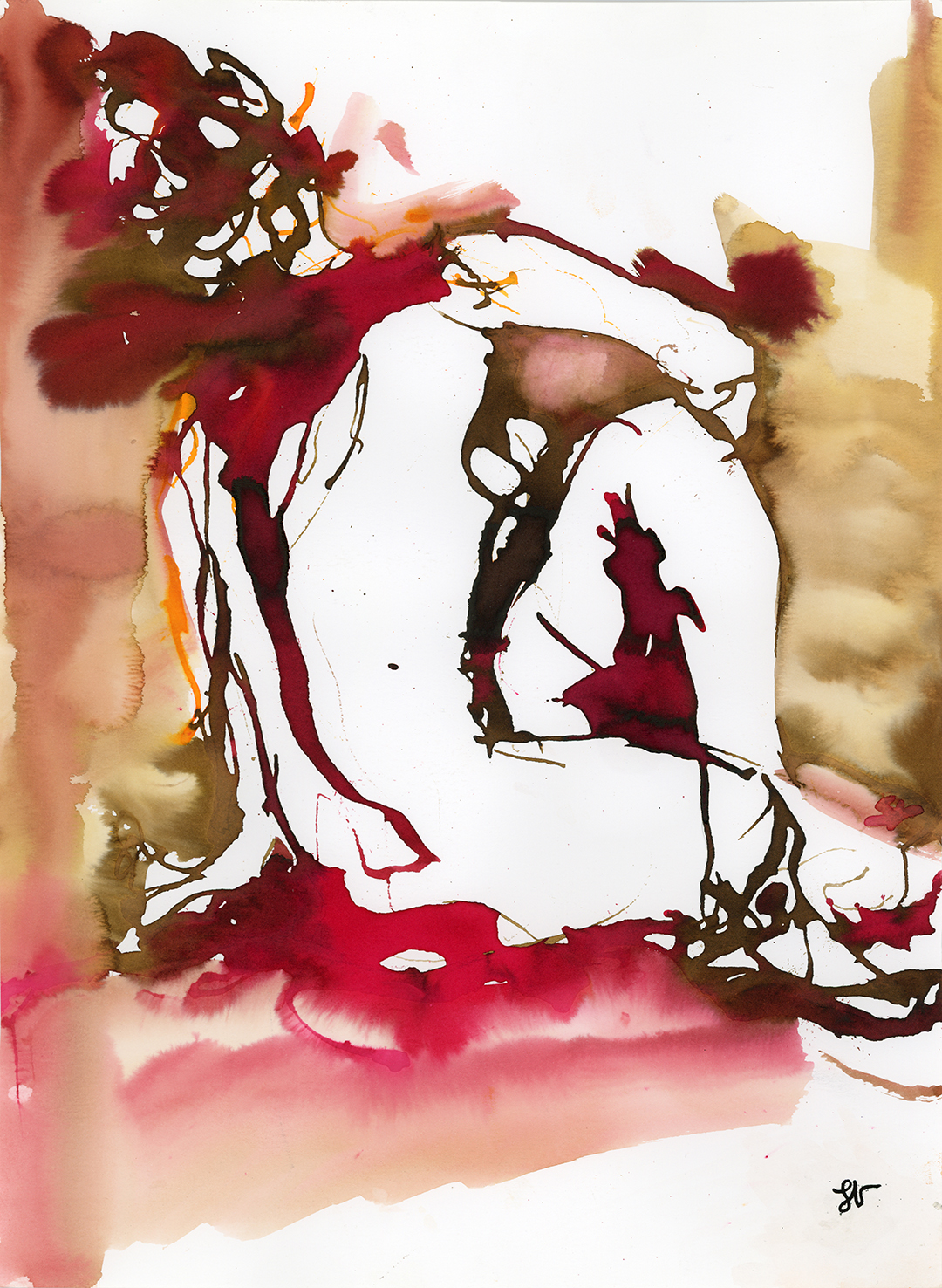 femme de dos bordeau
